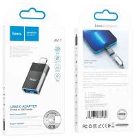 Переходник / адаптер Hoco UA17, OTG, Lightning (M) - USB 2.0 (F)