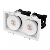 Светильник Arlight CL-SIMPLE-S148x80-2x9W Warm3000 (WH, 45 deg), 18 Вт