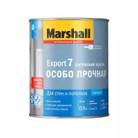 Краска латексная Marshall Export-7 влагостойкая моющаяся матовая бесцветный 0.9 л