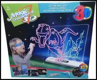 Доска для рисования 3Д Magic drawing board 3D динозавры