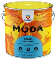 Краска белая Eskaro MODA Fasad Silicon 2,7л EMP025