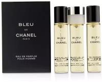 Chanel мужская туалетная вода Bleu De Chanel Travel Spray And Two Refills, Франция, 3 x 20 мл