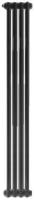 Rifar Tubog 2180, 4 секц., стальной трубчатый дизайн-радиатор, цвет антрацит, боковое подключение