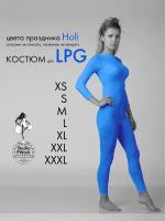 Набор: LPG костюм для LPG массажа, синий, размер XXL, 52-54, 120 den LPG комбинезон лпж костюм