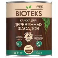 ТЕКС Биотекс краска фасадная по дереву база D прозрачная (0,9л) / BIOTEKS краска для деревянных фасадов base D под колеровку полуглянцевая (0,9л)