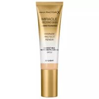 MAX FACTOR miracle touch second skin 03-Light тональная основа