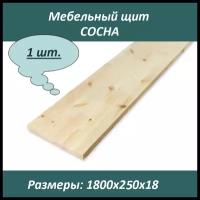 Мебельный щит, фасад 1800х250х1,8 см