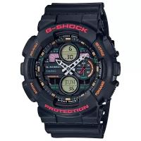 Наручные часы CASIO G-Shock GA-140-1A4, черный, красный