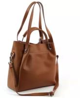 Женская кожаная сумка 499 Браун (121404)