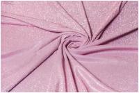 Ткань блестящая Мунлайт цвет розовый длина 1 метр ширина 140 см