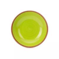 Тарелка суповая FIORETTA WOOD GREEN TDP451, 20см