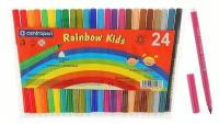 Фломастеры 24 цвета Centropen Rainbow Kids, пластиковый конверт, линия 1.0 мм, 1 набор