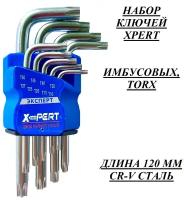 Набор имбусовых ключей Torx Г-образных,9шт. в держателе