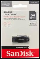 Флешка USB 3.2 SanDisk 64 ГБ Ultra Curve ( SDCZ550-064G-G46 )