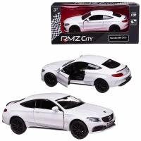 Машинка металлическая Uni-Fortune RMZ City серия 1:32 Mercedes-Benz C63 S AMG Coupe 2019, цвет белый, двери открвываются