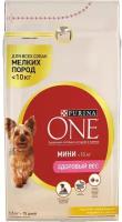 Сухой корм Purina ONE мини Здоровый вес для собак мелких пород, склонных к набору веса, с высоким содержанием индейки и с рисом, 1.5 кг