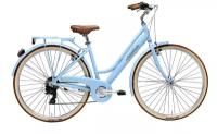 Комфортный велосипед Adriatica City Retro Lady, голубой, 6 скоростей, размер рамы: 450мм (18) арт. VA19110