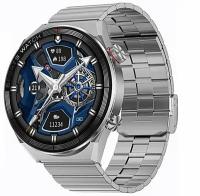 Смарт часы DT3 max Smart Watch Умные часы 3 ремешка, серебристые