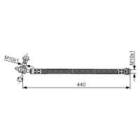 BOSCH 1987481175 шланг тормозной