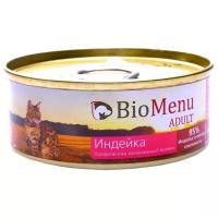 Влажный корм для кошек BioMenu профилактика МКБ, с индейкой (паштет)