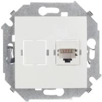 Розетка компьютерная Simon 15 1591598-030 скрытая установка белая один модуль RJ45 cat 5e