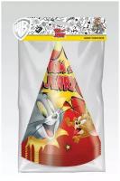 Набор бумажных колпаков ND Play Tom&Jerry для праздника 6 штук, 1 шт