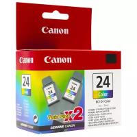 Картридж Canon BCI-24C Twin Pack (6882A009), 170 стр, многоцветный