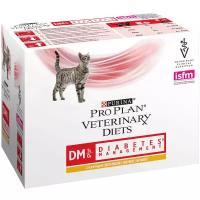 Влажный корм для кошек Pro Plan Veterinary Diets Diabetes Management DM Diabetes Management, при сахарном диабете, с курицей (кусочки в желе)