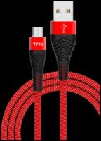 TFN кабель microUSB forza 1.0m red-black