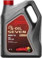 Синтетическое моторное масло S-OIL SEVEN RED#9 SN 5W-50, 4 л