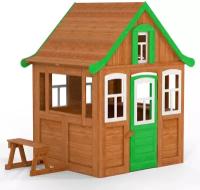 Детский домик Цветочный зеленый