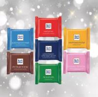 Шоколад порционный Ritter Sport 10 плиток по 16,7 г / Риттер Спорт набор мини шоколадки 