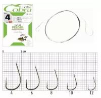 Крючки с поводком Cobra Hooks Cobra FEEDER 70cm, 0,14mm, разм.10, 10шт