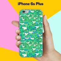 Силиконовый чехол на Apple iPhone 6s Plus Лягушки / для Эпл Айфон 6С Плюс