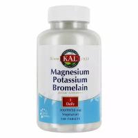 KAL Magnesium Potassium Bromelain (Магний Калий Бромелаин) 60 таблеток (KAL)