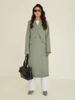 Пальто женское FIDAN FD-1080 Стелла (Серо-зеленый,46 (164-92-100))