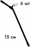 Противозакручиватель для рыболовного поводка / Антизакручиватель для рыбалки / Отвод фидерный 15 см 6 шт