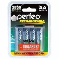 Аккумулятор Perfeo AA 2850mAh Ni-Mh BL4 Box PFAA2850/4BL+BOXPL, 4шт