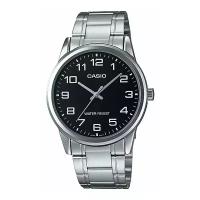 Наручные часы CASIO MTP-V001D-1B, серебряный, черный