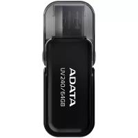 Флэш-накопитель USB2 64GB BLACK AUV240-64G-RBK ADATA