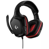 Компьютерная гарнитура Logitech G G332 / G332 SE, черный/красный