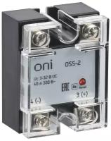 ONI Реле твердотельное OSS-2 40А 380В AC 3-32В DC ONI OSS-2-3-40-B