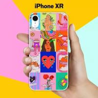 Силиконовый чехол на Apple iPhone XR Узор 5 / для Эпл Айфон Икс Р