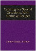 Catering For Special Occasions, With Menus & Recipes