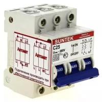 Устройство защиты от отгорания нуля и перенапряжений узон SUNTEK-C 25А, 1 год гарантииSUNTEK