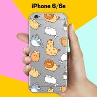 Силиконовый чехол Котики на Apple iPhone 6/iPhone 6S