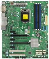 Материнская плата Supermicro X11SAE-B LGA1151, C236, 4*DDR4, 8*SATA3, M.2, 7*PCIE, 2*Glan, DVI-D, DP, HDMI, 2*COM, 2*USB 3.1, 6*USB 3.0, 8*USB 2.0) BULK