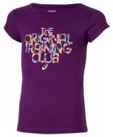 Футболка ASICS GIRLS SS TOP, размер 9-10, фиолетовый