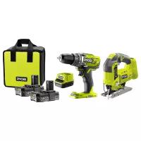 Набор аккумуляторного электроинструмента RYOBI R18DDJS-220S