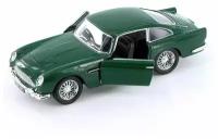 Ретро модель Aston Martin DB5 инерционный механизм, двери открываются / 13 см Зеленый